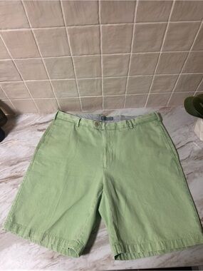 Peter Miller Light Green Men’s Cotton Shorts